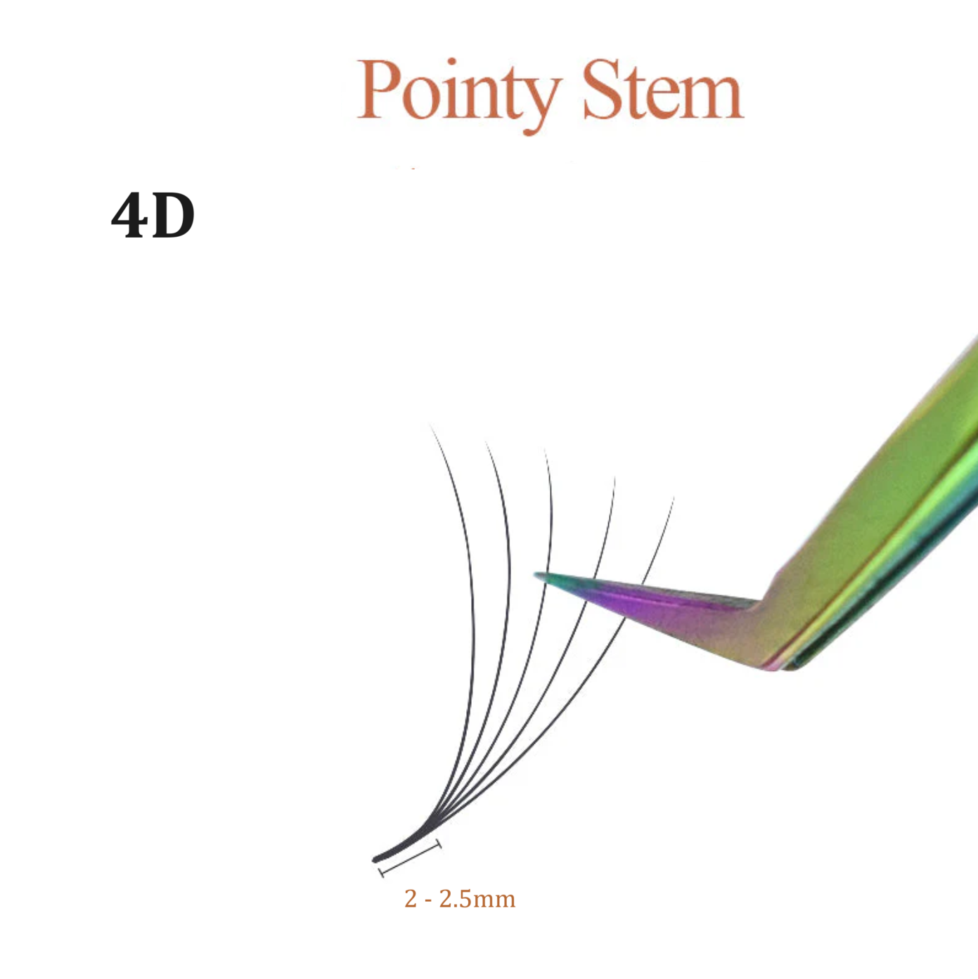 4D Narrow - Pointy Base Loose Fans